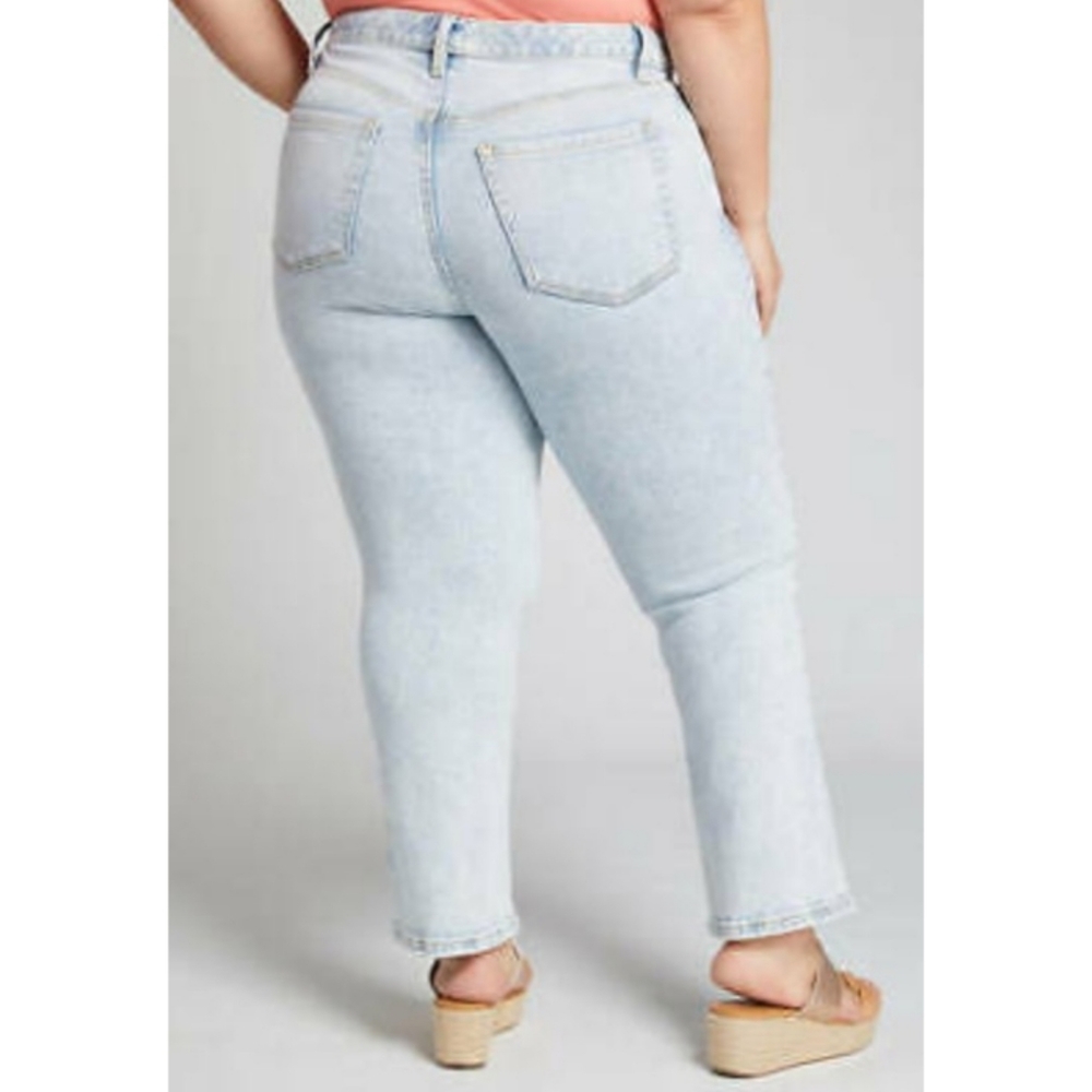 Lane Bryant High Rise Straight Crop Jeans | 16 | Flex Magic Waistband | NWT - Picture 5 of 10
